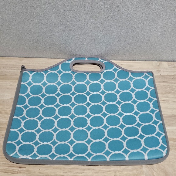 MacBeth Collection 15.6" Handle Zipper Sleeve, Hula Aqua Pop Laptop Bag - Picture 1 of 6